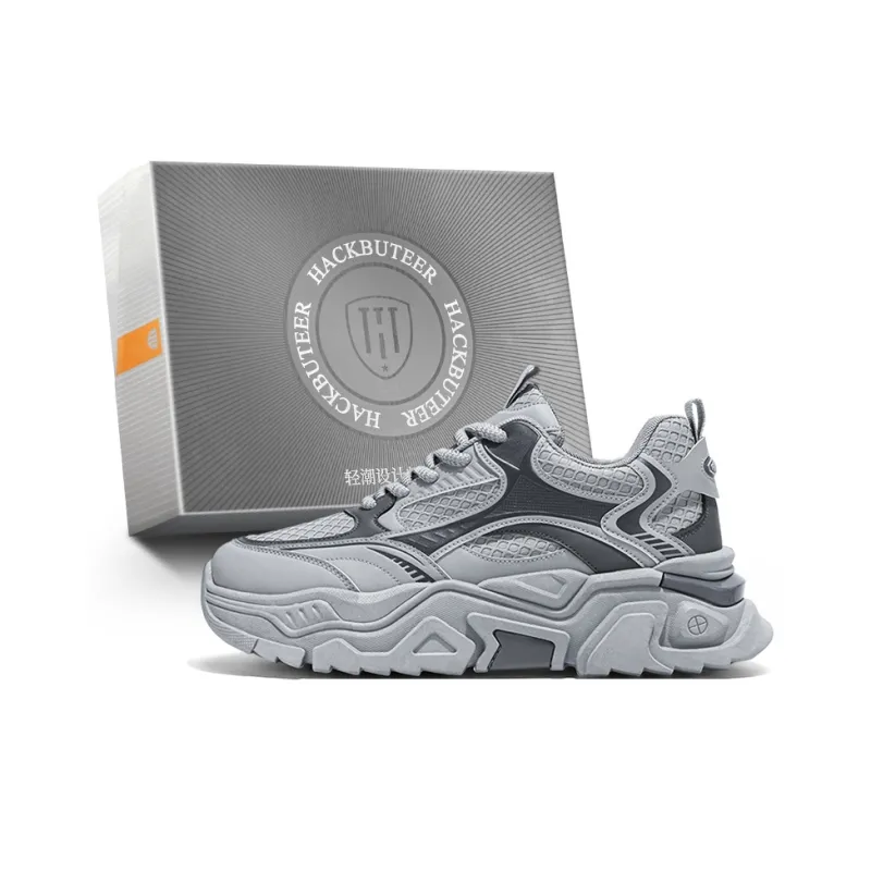 HACKBUTEER Low Top Chunky Sneakers Men's Box Included-10