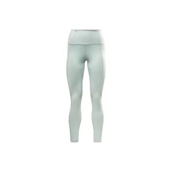 Reebok Rib High-Rise Leggings Athletic Trousers Women's Green Purple Gray