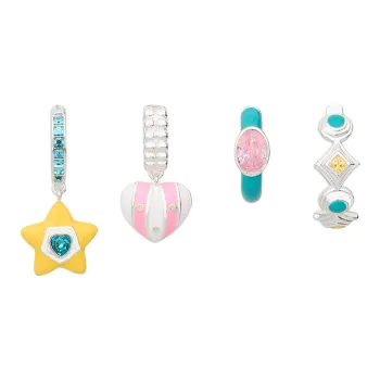 Oups! Time Film Collection Crystal Glass Gemstone Fashion Cute, Versatile Hoop Earrings Women's