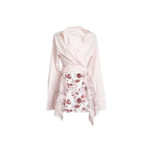 Udon House Skirt Set Women's Pink