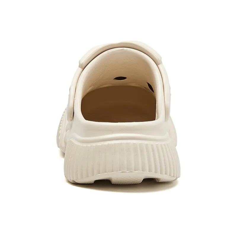 La Chapelle Business Casual Versatile Clogs Women's Beige-3