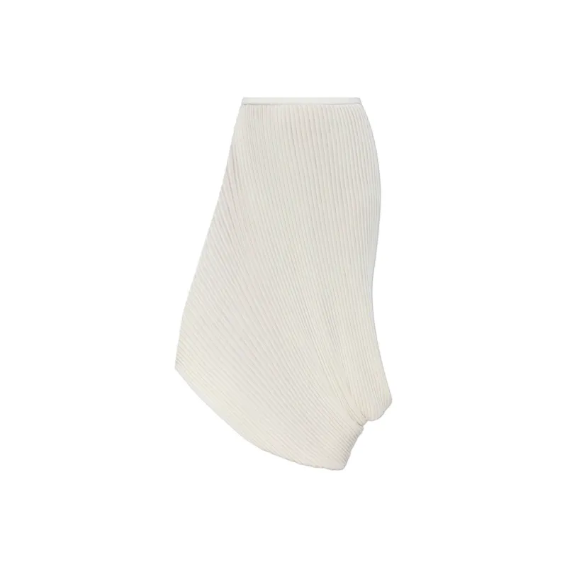 ISSEY MIYAKE Asymmetric Pleated Skirt-0
