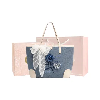 MISS GAIL Synthetic Leather Handbag, Shoulder Bag Tubas Women's Blue