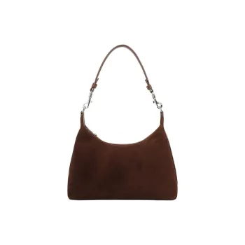 Bullrun Cow Leather Shoulder Bag, Handbag, Shoulder Bag Women's Burgundy, Brown, Coffee