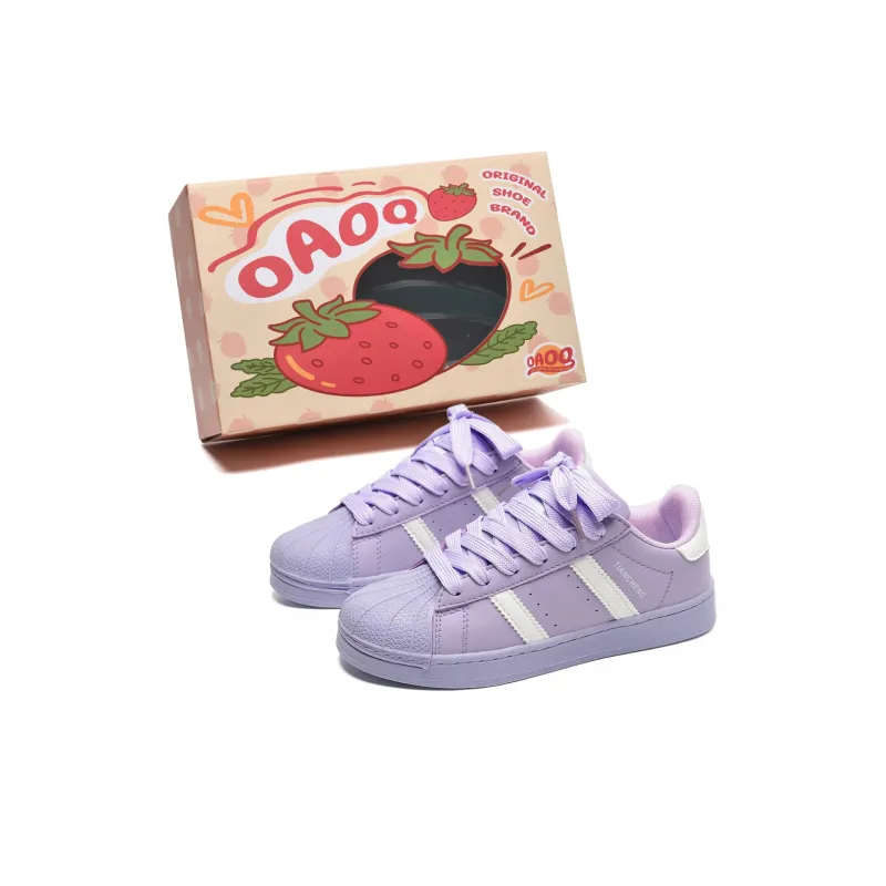 OAOQ Cushioning, Abrasion Resistant, Lightweight, And Breathable Low Top Skateboard Shoes Unisex-66