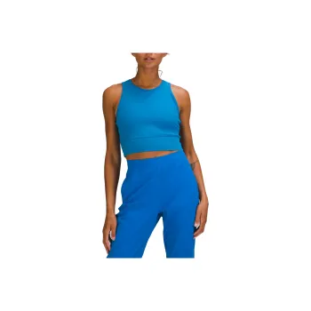 Lululemon Mesh-Back Sport Vests Women's Swim Pool Blue