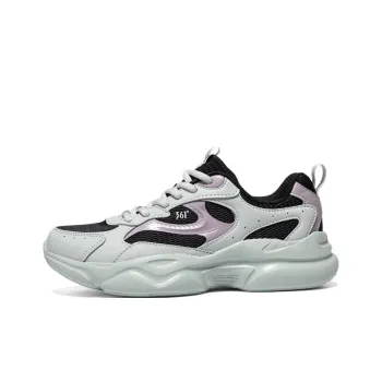 361° Abrasion Resistant, Lightweight, And Breathable Low Top Casual Shoes Women's Gray Black Purple