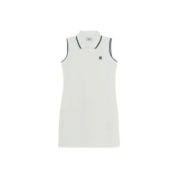MLB Preppy Style Collection New York Yankees 25SS Sleeveless Dress Women's White