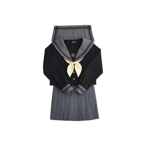 FUSHENG Uniforms Women's Black