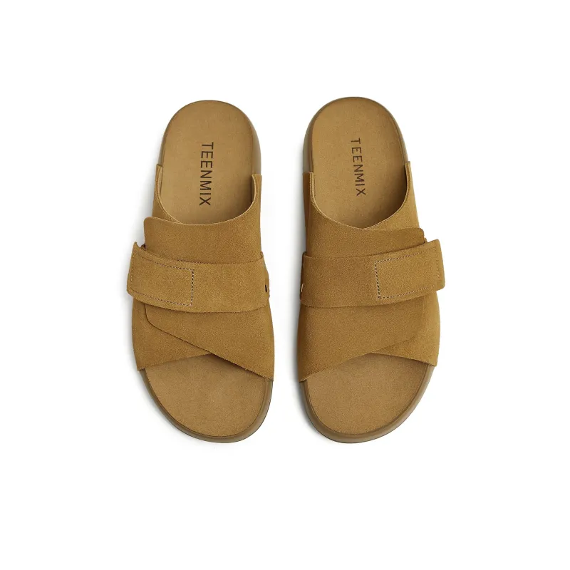Teenmix Rubber Sole Quiet Slip Resistant Abrasion Resistant Cushioning Slide Slippers Women's-12