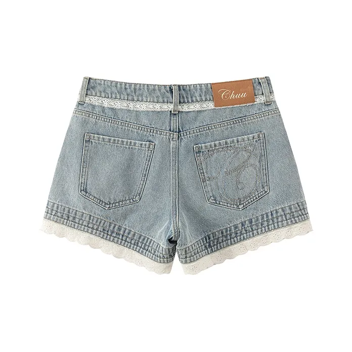 CHUU Denim Shorts Women's Light Denim Blue-1