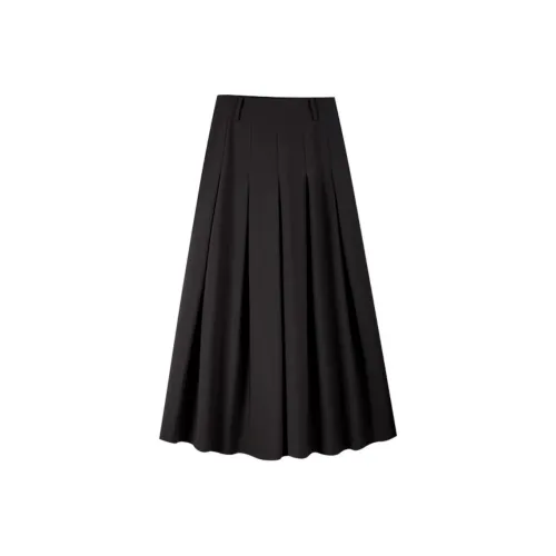 Trou Noir Casual Long Skirts Women's Black