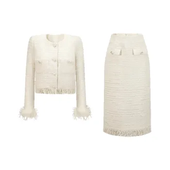 CHICHY CHICHY Size Sister Series Skirt Set Women's White