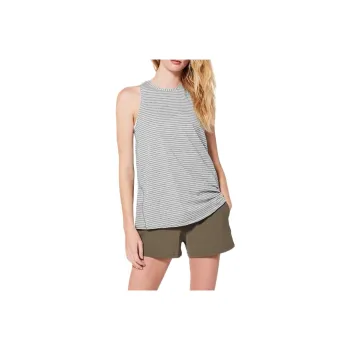 Lululemon All Tied Up Sport Vests Women's Gray White Stripes