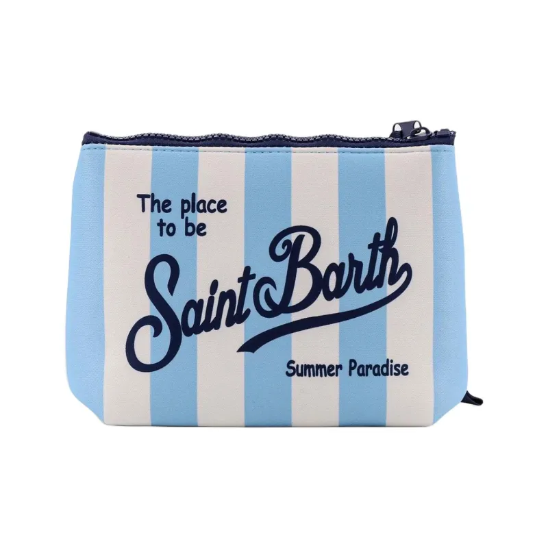 MC2 SAINT BARTHELEMY Elastane With Polyester Clutch Men's Blue & White-1