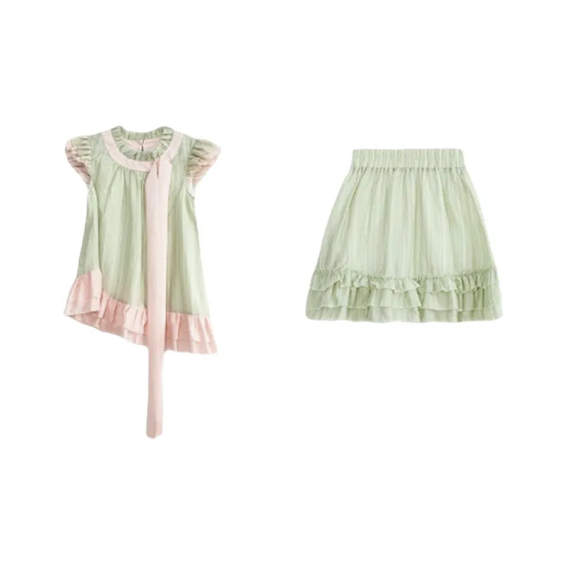 Udon House Two Piece Skirt Sets Women's-0