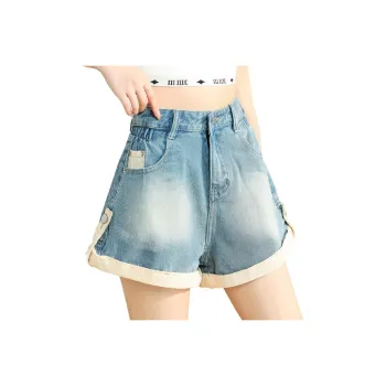 JEANSWEST Denim Shorts Summer Women's Light Blue