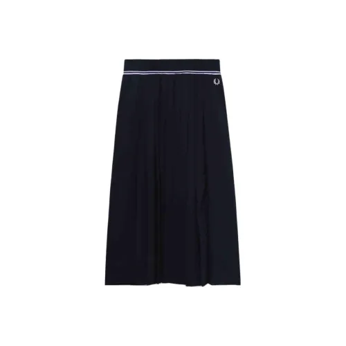 FRED PERRY Casual Long Skirts Women's Marine Blue NYX