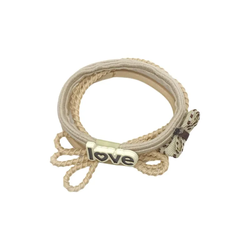 JIANYINGSHU Linen Hair Tie Unisex-5