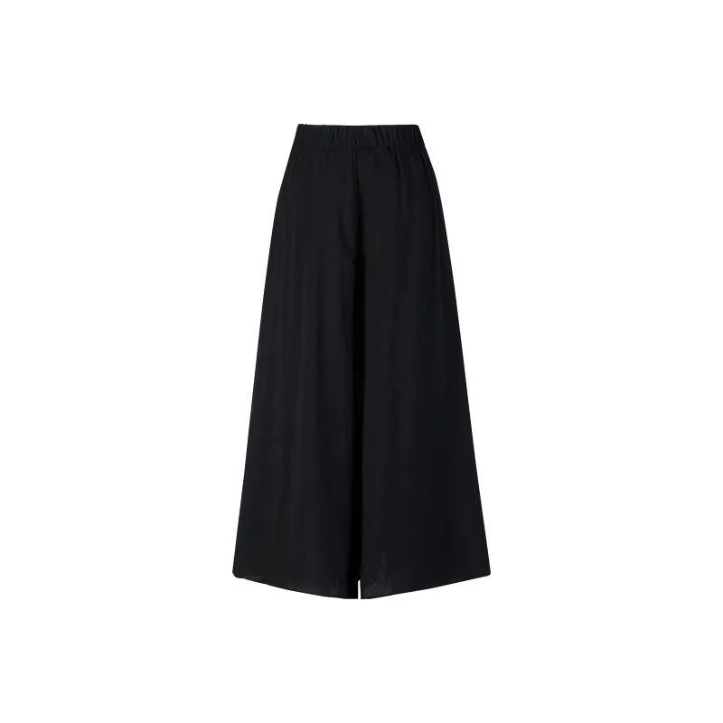 Wen Shan Casual Long Skirt Women's Black-0