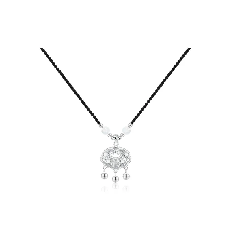 NICE CODE 999 Fine Silver Necklaces Women's-0