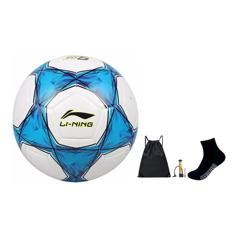 LiNing Size 4 Soccer TPU Seamless Thermal bonding Unisex Blue White-2