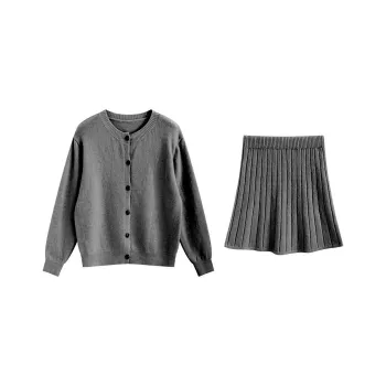 ETSE Skirt Set Women's Dark Gray