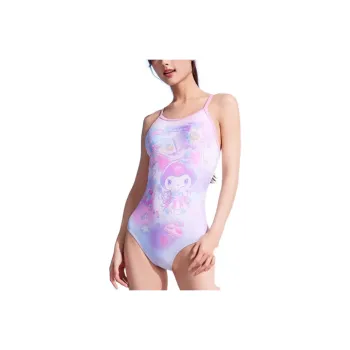 ZOKE x Sanrio/ One-piece Swimsuit Women's Pink Purple Kuromi
