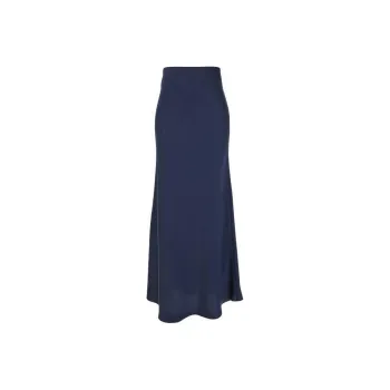 BE PLAIN FW24 Casual Long Skirt Women's Blue