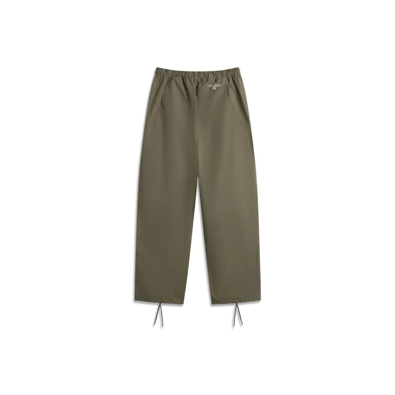 LiNing Sports Life Collection Casual Pants Men's Army Canvas Green-1