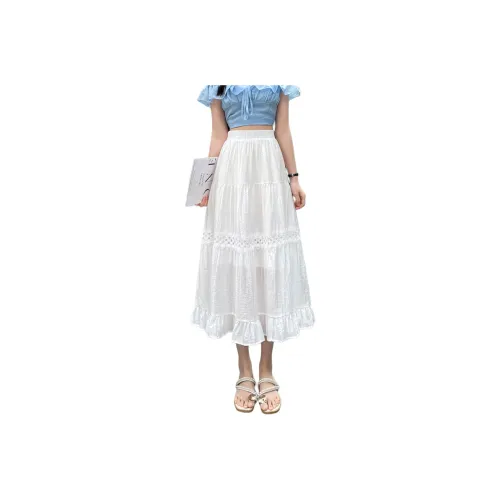 SITOL Casual Long Skirts Women's White