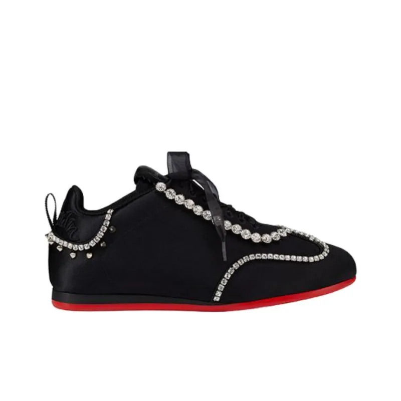 CL LUBOTING ELEONORA STRASS Low Top Casual Shoes Women's Black-1