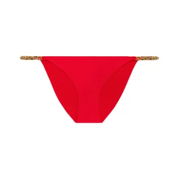VERSACE Greca Chain Bikini Bottom 'Red'