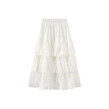 A11·N22 Casual Long Skirts Women's White