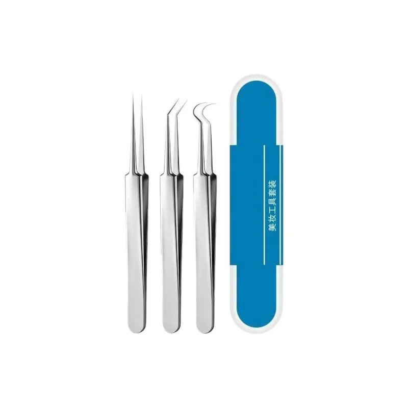 JIXUAN Ultra Fine Tip Epilating Needle For Accurate Acne Treatment, Whitehead & Blackhead Removal Pimple Tweezers-0