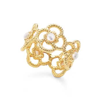 BAODEYI 18K Gold Plated Copper Rings Unisex