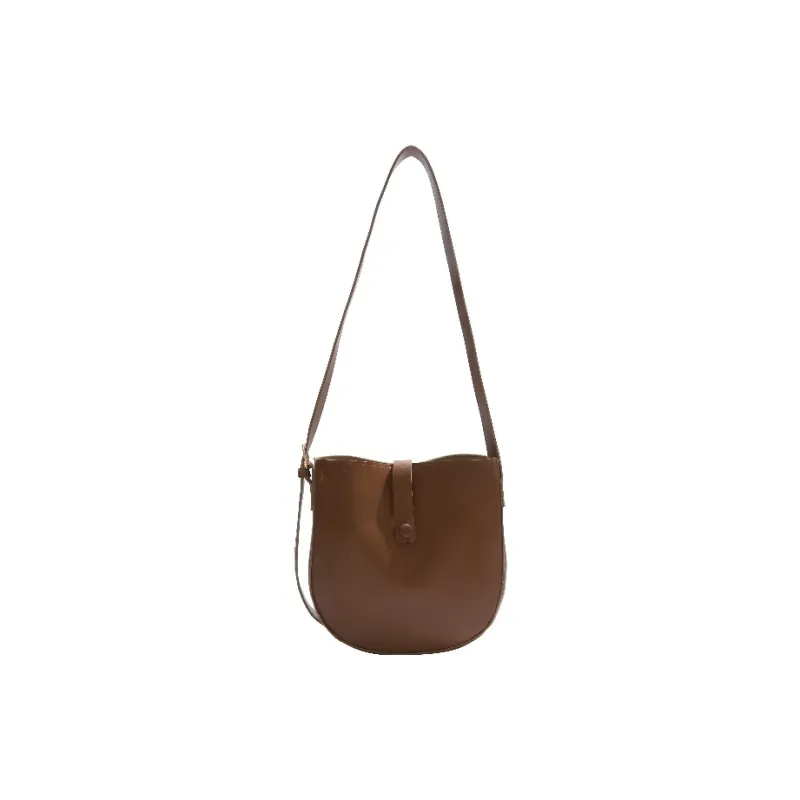 TOUTSEUL YOLO PU Shoulder Bag Women's White/Black/Light Brown/Dark Brown-12