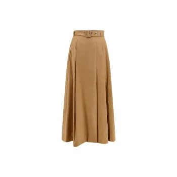 'S MAX MARA Casual Long Skirt Women's Brown