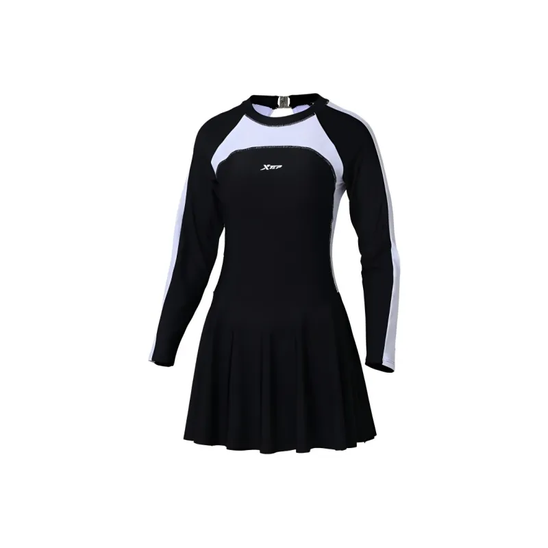 XTEP One piece Swimsuit Women's Black-0