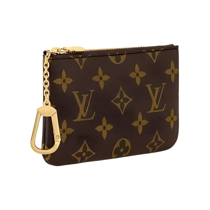 LOUIS VUITTON Coated Canvas Wallet Small Size Women's Brown-1