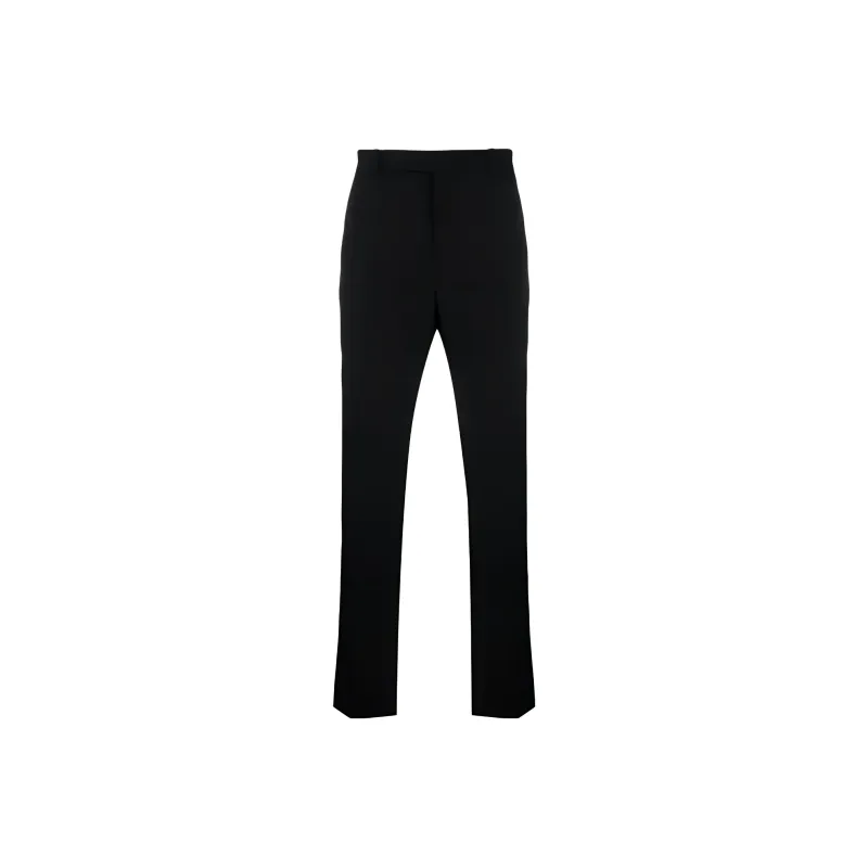 SAINT LAURENT Button Detailed Straight Leg Trousers-0