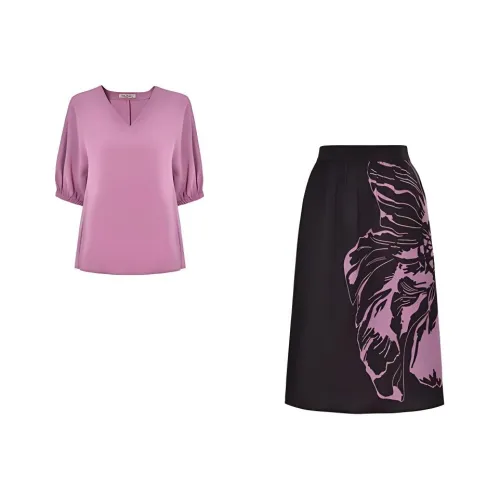 DIFFIE RIEGER Skirt Set Women's Pink