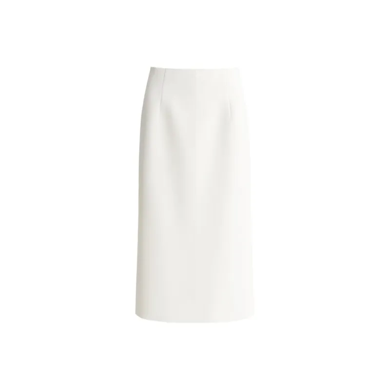 MS MIN Casual Long Skirt Women's Ecru-0