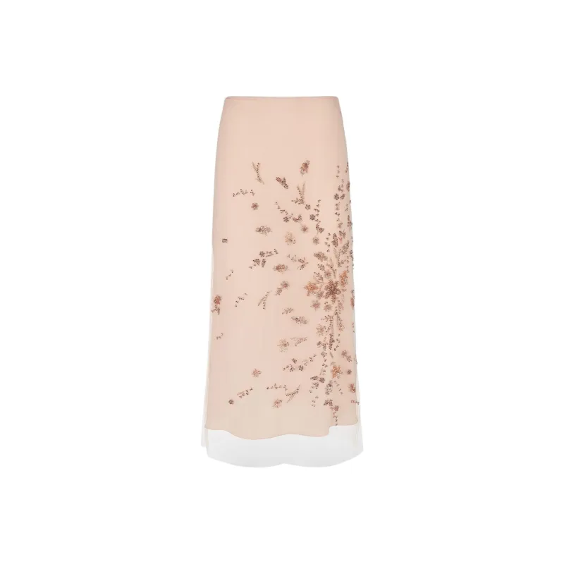 FENDI Layered Midi Skirt-0