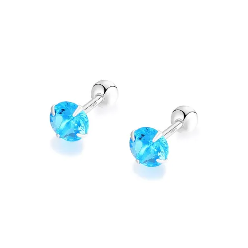 ALI THE FOX S999 Fine Silver Stud Earrings Women's