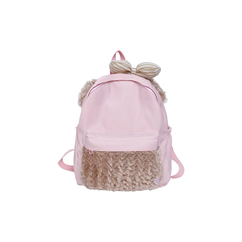 Yalu Nylon Backpack Unisex Yellow/Pink-3