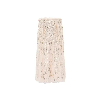NEEDLE & THREAD Shooting Stars Cape Ankle Gown
