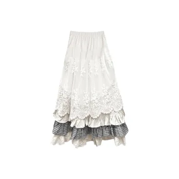 JOLLIGHT Casual Long Skirt Women's White