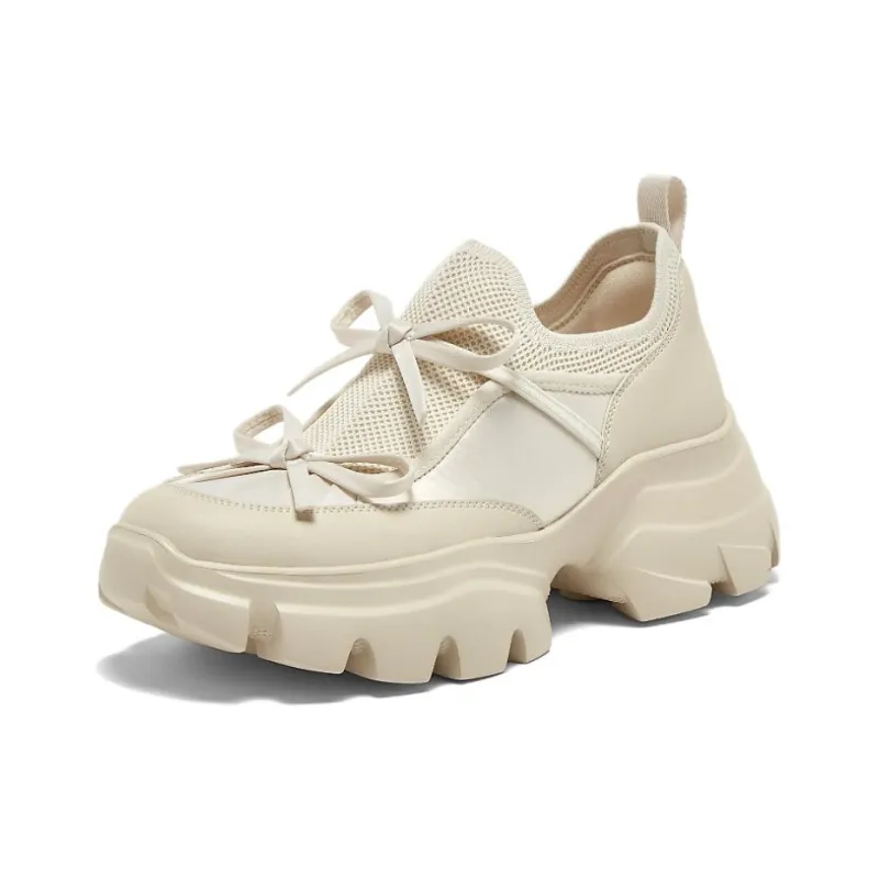 BASTO Abrasion Resistant Low Top Chunky Sneakers Women's-1