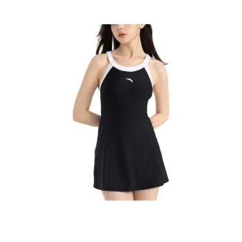 Anta Swim Dresses & Skirts Women's Basic Black/Pure White